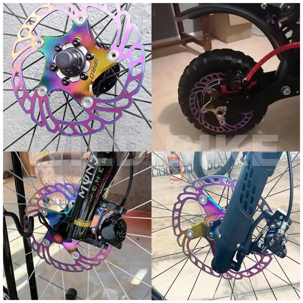 Rotor Frein à Disque Flottant 160mm Coloré CNC – Acier Inox Creux Pour Vélo De Route Et VTT, Anti-Bruit & Anti-Oxydation
