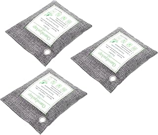 Beatifufu Charcoal Bag Car Air Freshener Hanging Car Air Freshener Shoe Air Fresheners Charcoal Bags Odor Absorber Bamboo Air Purifier Activated Charcoal Bags Air Purifying Bag Hanging 3pcs