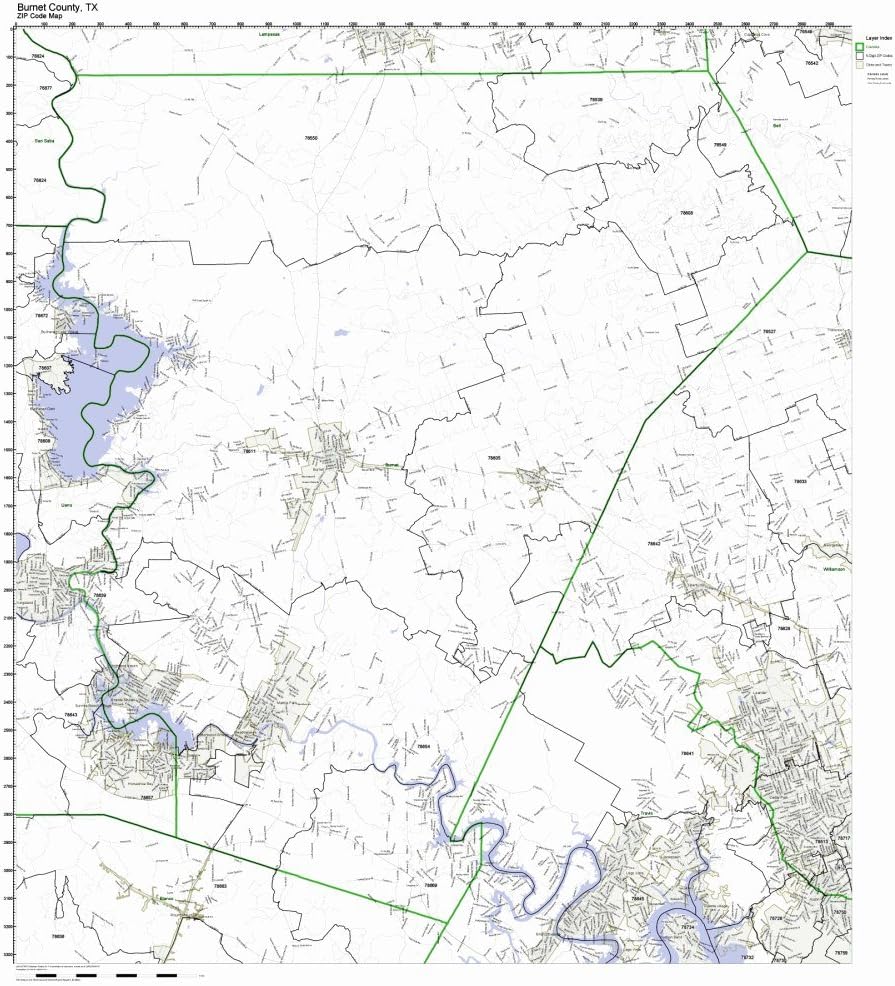 Working Maps County, Texas TX Zip Code Map Not
