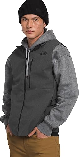 The North Face Mens Apex Bionic 3 Windproof Vest Water & Wind Resistant Softshell with Zippered Chest & Hand Pockets, Adjustable Hem, TNF Dark Grey Heather-NPF, Medium