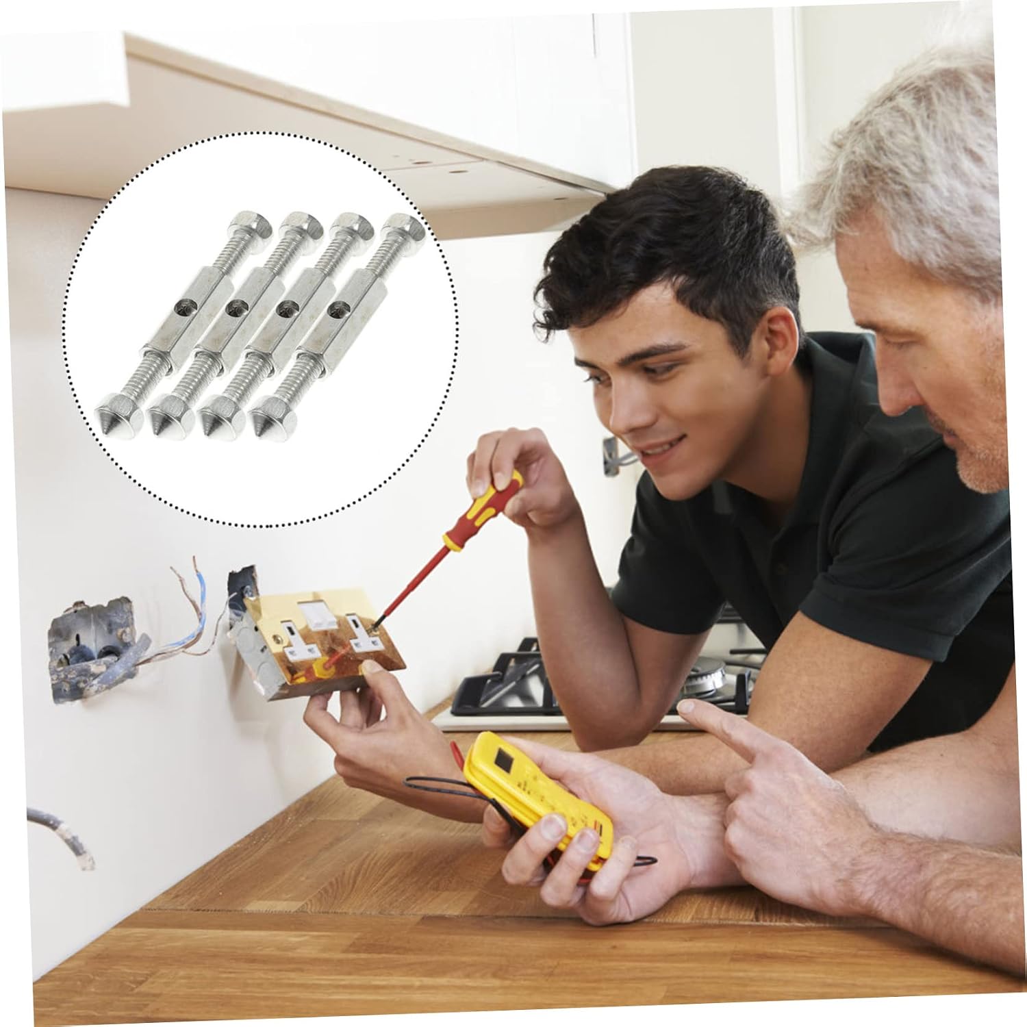ORFOFE Electrical Box Support Rod Socket Supports Cassette Repair Device Screw Assortment Extender