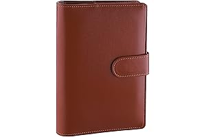 Antner 6-Ring A6 PU Leather Notebook Binder