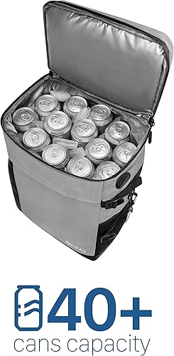 Miniatura 5 de Oceas Mochila térmica aislada impermeable  Mochila térmica suave para 40 latas a prueba de fugas  Forro impermeable que mantiene el almuerzo, la
