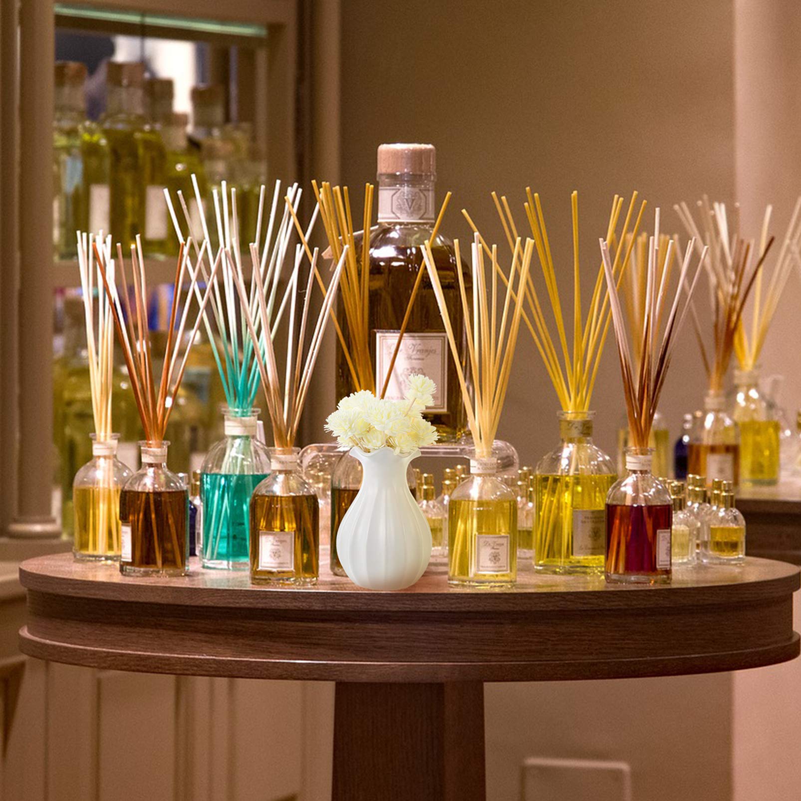 FOMIYES Bastoncini Diffusori di Fiori Secchi 30 Pezzi Bastoncini Diffusori di Aromi di Essenziali in Rattan Diffusore di Fragranze Naturali per Soggiorno Camera da Letto Ufficio