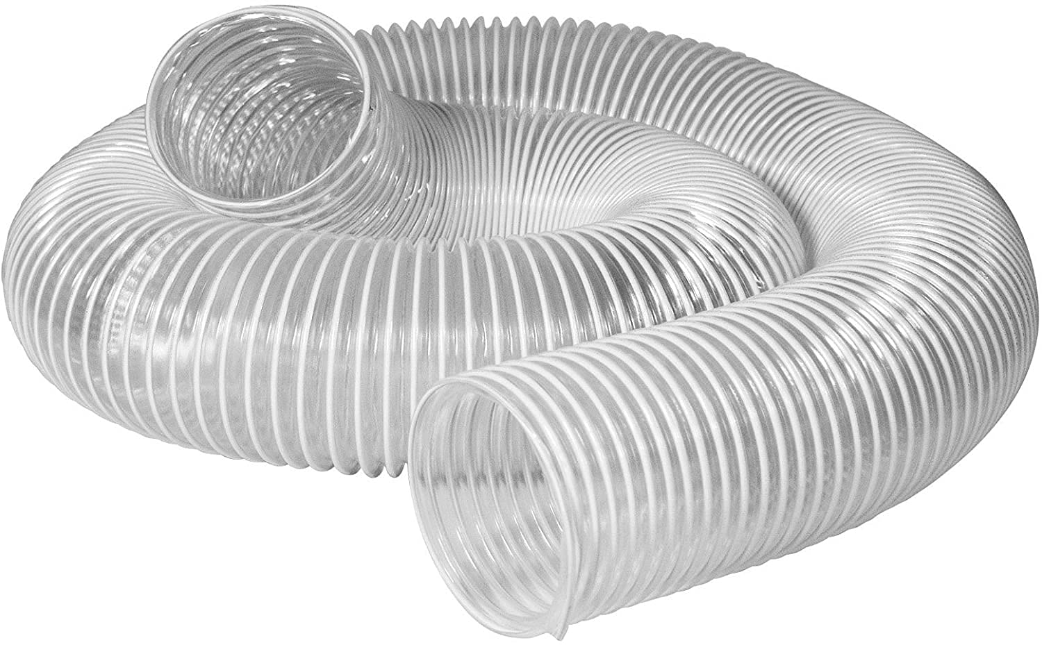 POWERTEC 70111 PVC Dust Collection Hose (4 Inch x 10 Feet) Left