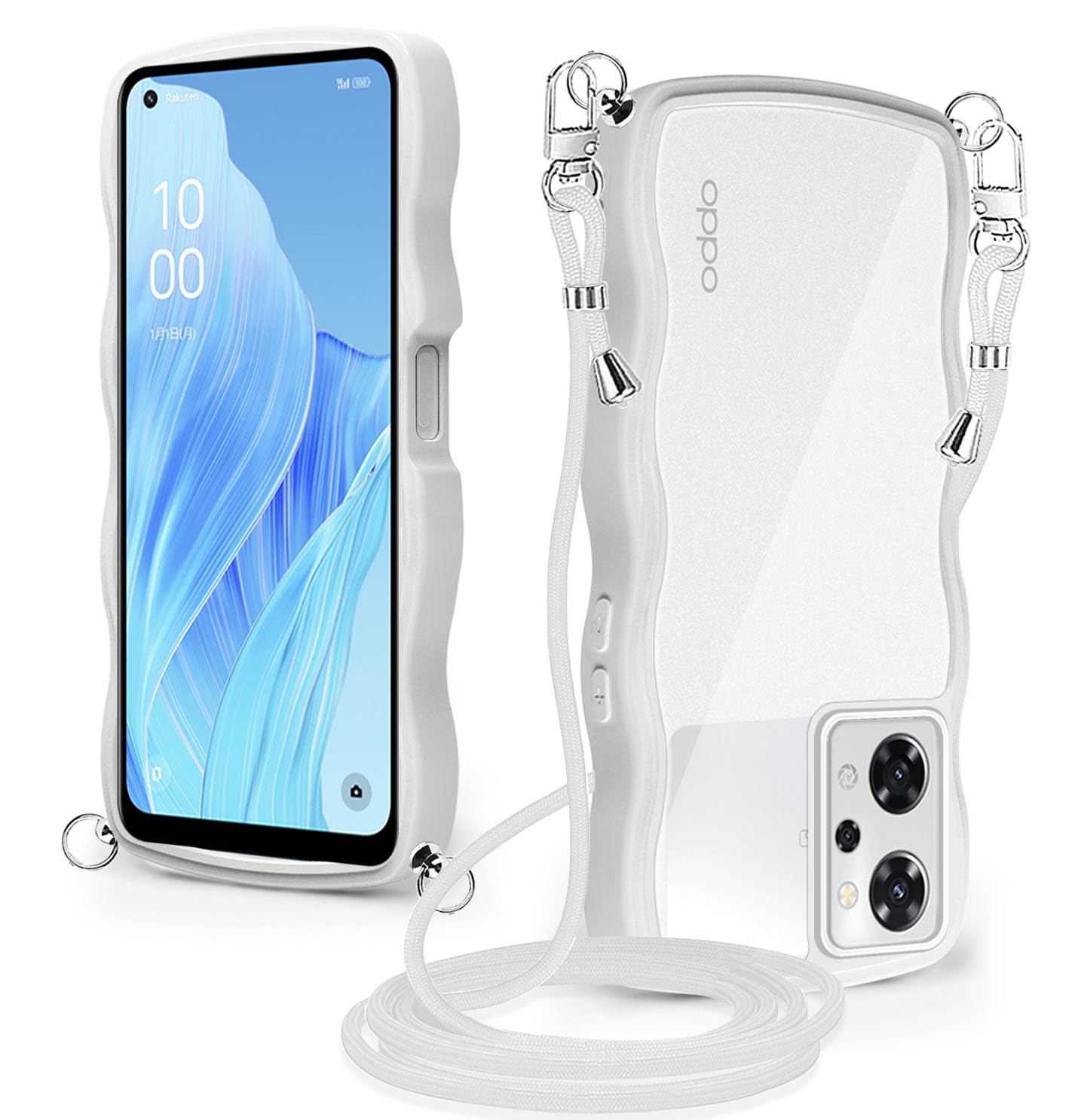 Amazon.co.jp: OPPO Reno9 A/OPPO Reno7 A ケース クリア ショルダー