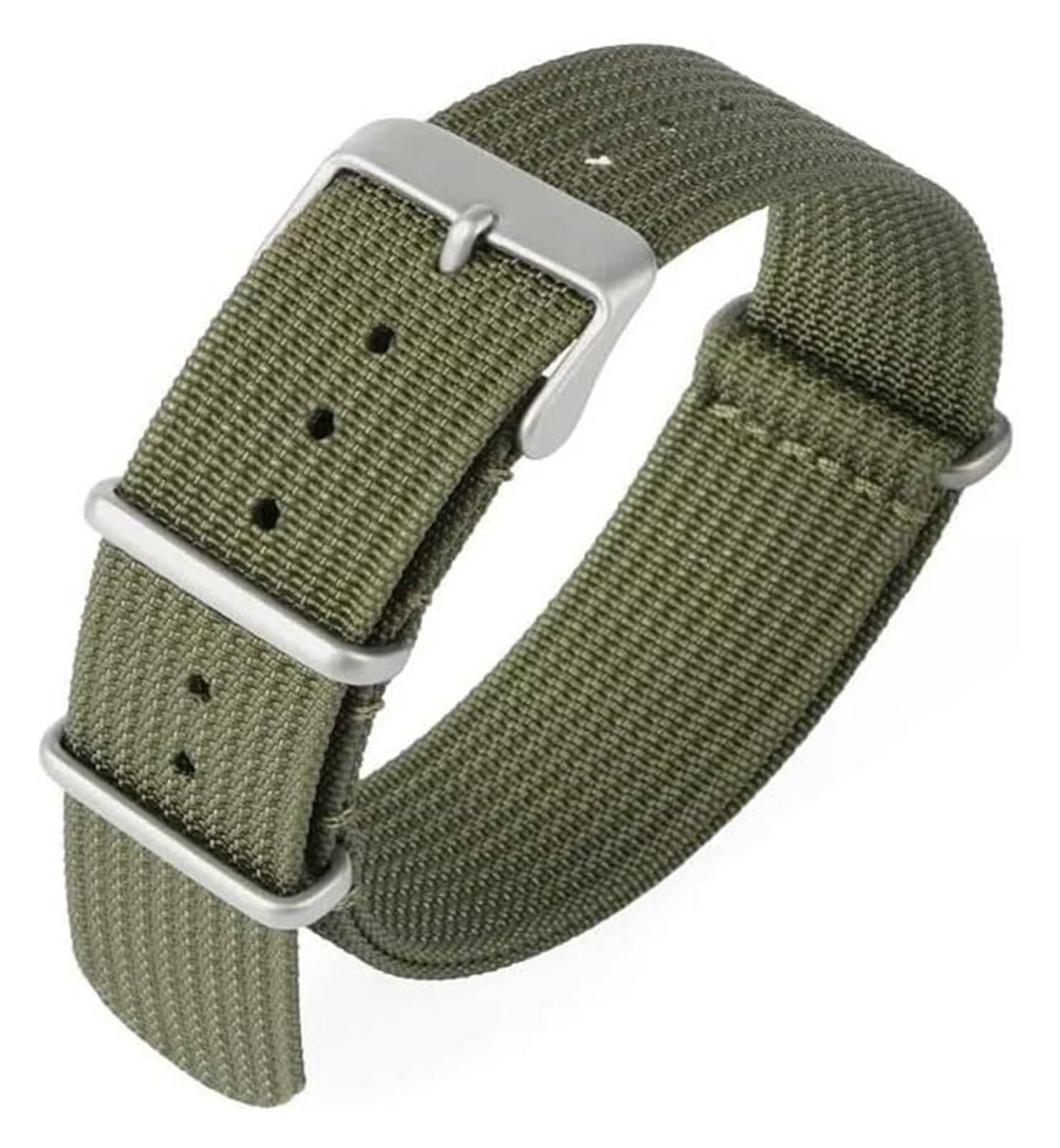 Remplacement du bracelet de la montre intelligente Bracelets de montre en Nylon 18mm 20mm 22mm, boucle en acier inoxydable, Bracelet de Sport à dégagement rapide