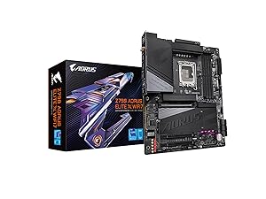 GIGABYTE Z790 AORUS Elite X WIFI7 (LGA 1700/ Intel/ Z790 X/ATX/ DDR5/ 4* M.2/ PCIe 5.0/ USB 3.2 Type-C/Wi-Fi 7/2.5GbE LAN/Q-Flash Plus/EZ-Latch Plus/Motherboard)