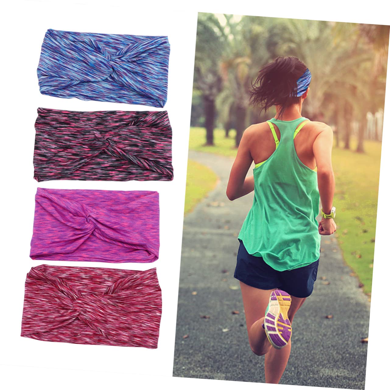 8 Diademas De Fitness para El Pelo para Mujer Diademas De Entrenamiento para Hombres Diadema para Hombre Bandana para Hombre Diadema De Gimnasio Turbantes para Mujer Tocados