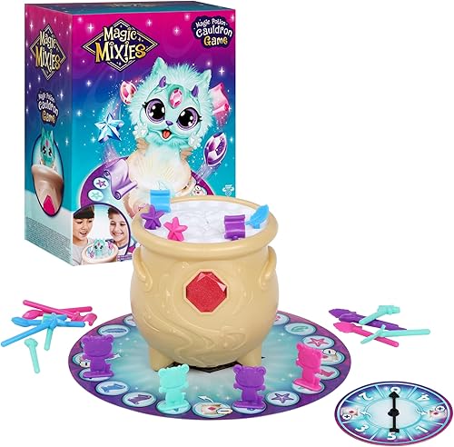 Juego de poción Magic Mixies, coloca los ingredientes mágicos en el caldero y haz que el Mixie aparezca para ganar
