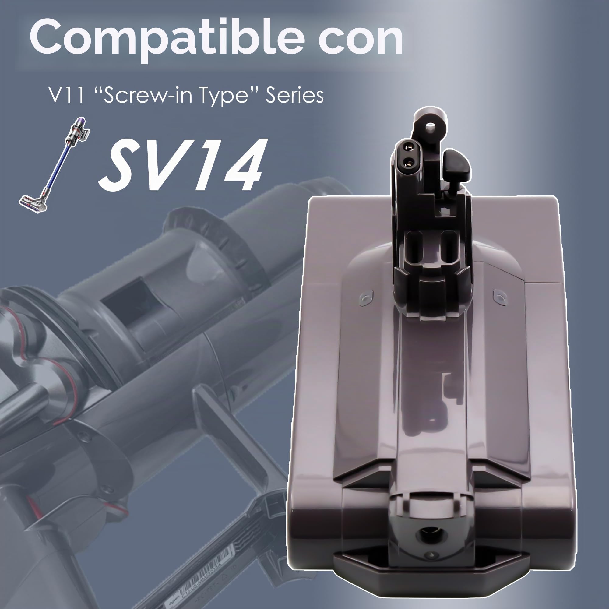 BLESYS 3900mAh V11 Batería de Repuesto para Dyson V11 (SV14) aspiradoras, Tipo de fijación con Tornillo