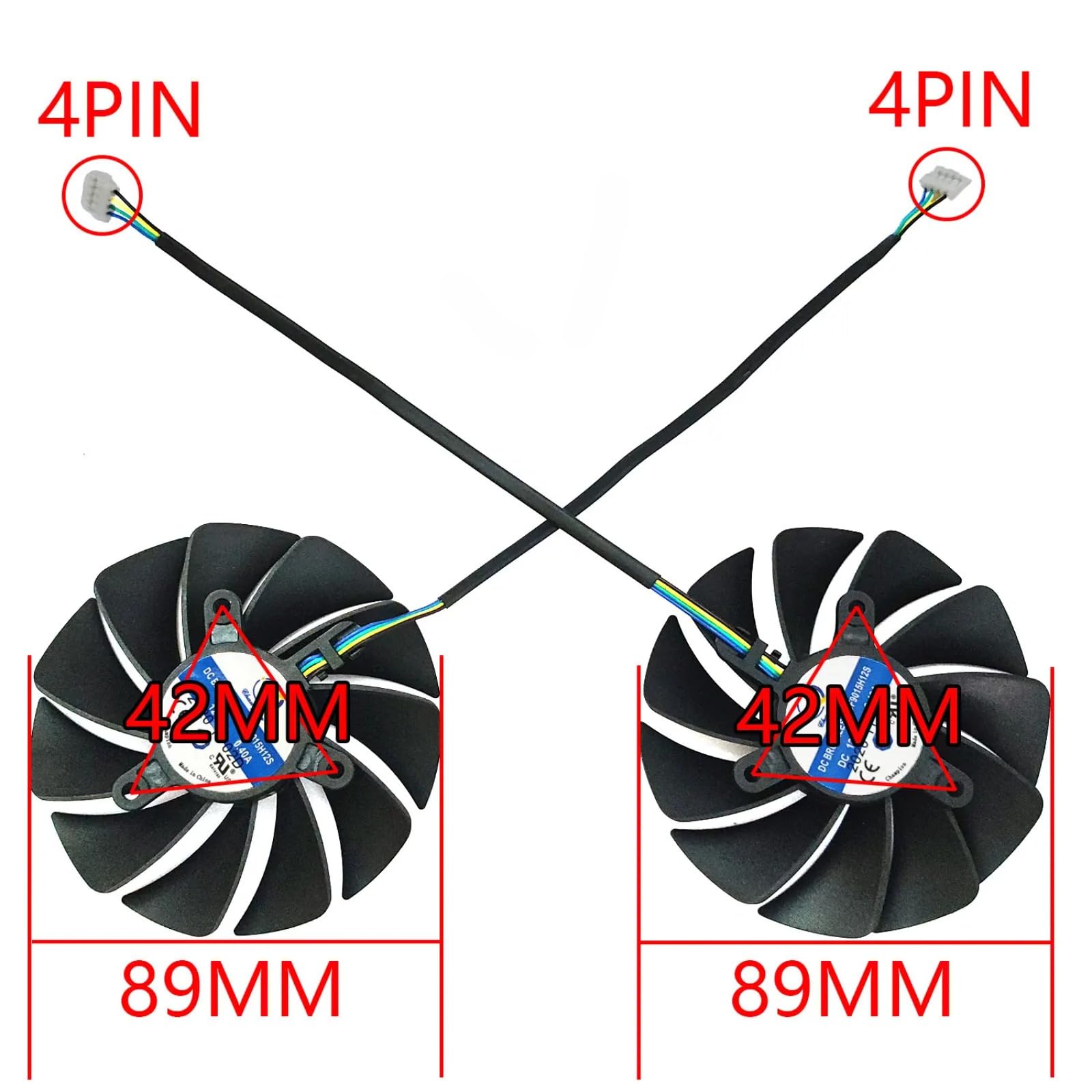 New 89MM 4PIN GA92S2U RTX 3060 Twin Edge GPU Fan?for ZOTAC GeForce RTX 3060 3060TI Twin Edge Video Card Cooling Fan