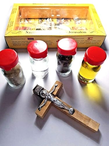 Miniatura 2 de Israel Regalo cristiano de incienso de aceite de suelo de agua bendita de Jerusalén