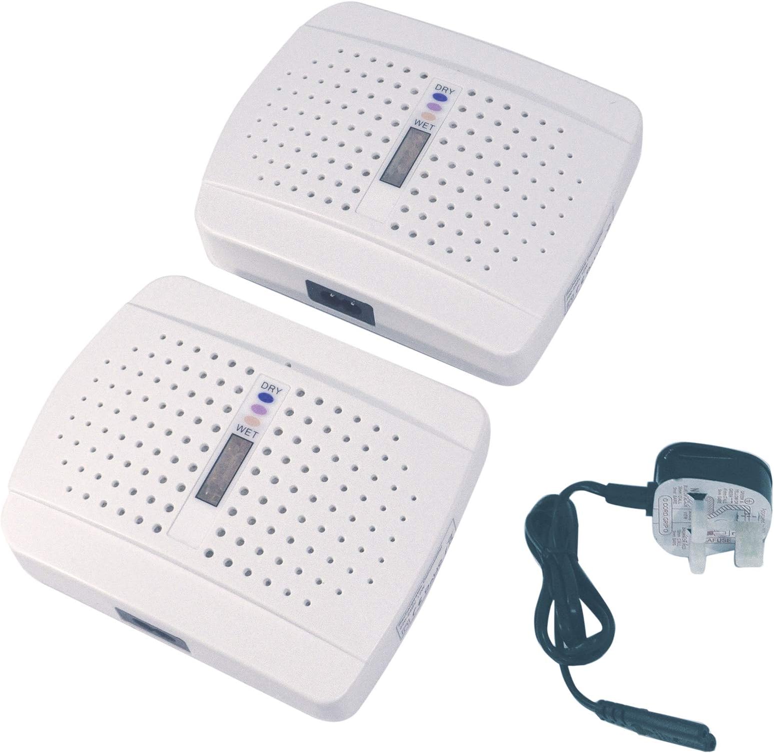 Rechargeable Moisture Removal Dehumidifier - Twin Pack For Caravan, Home and Office Use