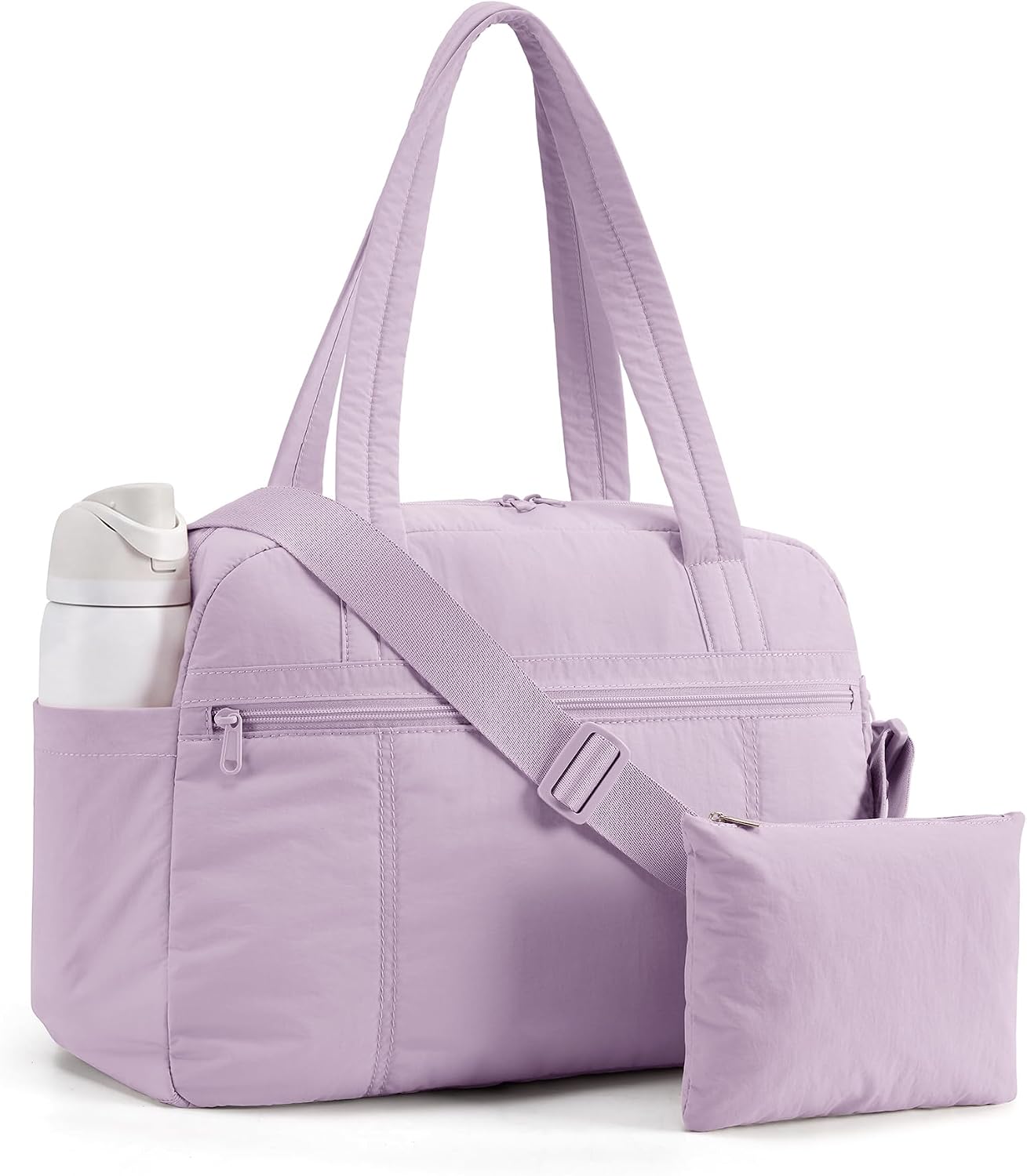 LIGHT FLIGHT Personal Item Travel Bag, Lightweight Gym Bag for Women, 20L Weekender Bag with Toiletry Pouch, Carry on Overnight Dance Bag, Coffee