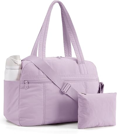 LIGHT FLIGHT Gym Bag for Women, 20L Travel Duffel Bag with Toiletry Bag