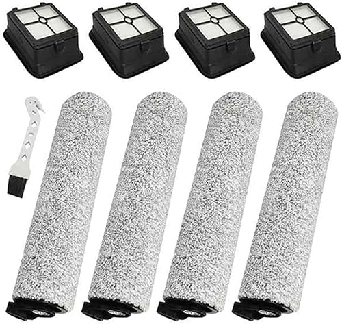 Replacement Parts Vacuum Cleaner Spare Kit 4 X Roller Brush 4 X Hepa Filter 1 X Clean Brush. Compatible for Tineco Ifloor 3 Floor One S3