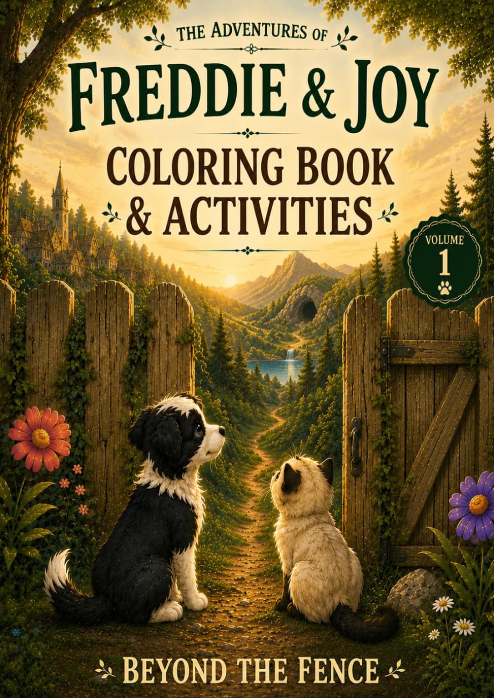 The Adventures of Freddie and Joy: Beyond the Fence (Freddie and Joy Coloring & Activity Books)