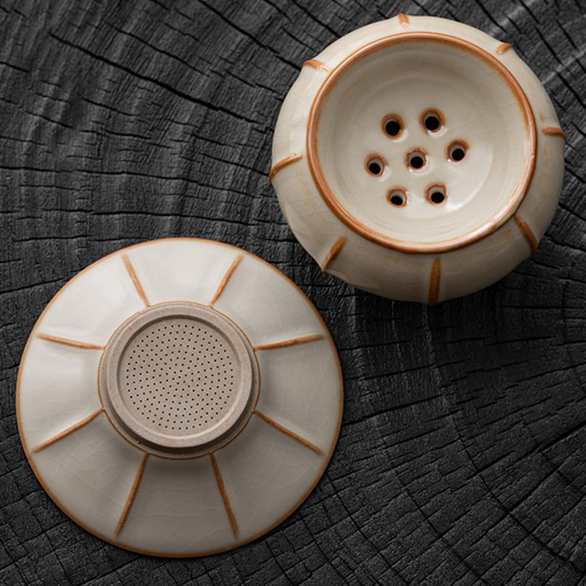 Filtro per Tè in Ceramica, Infusore per Tè Sfuso da Cucina