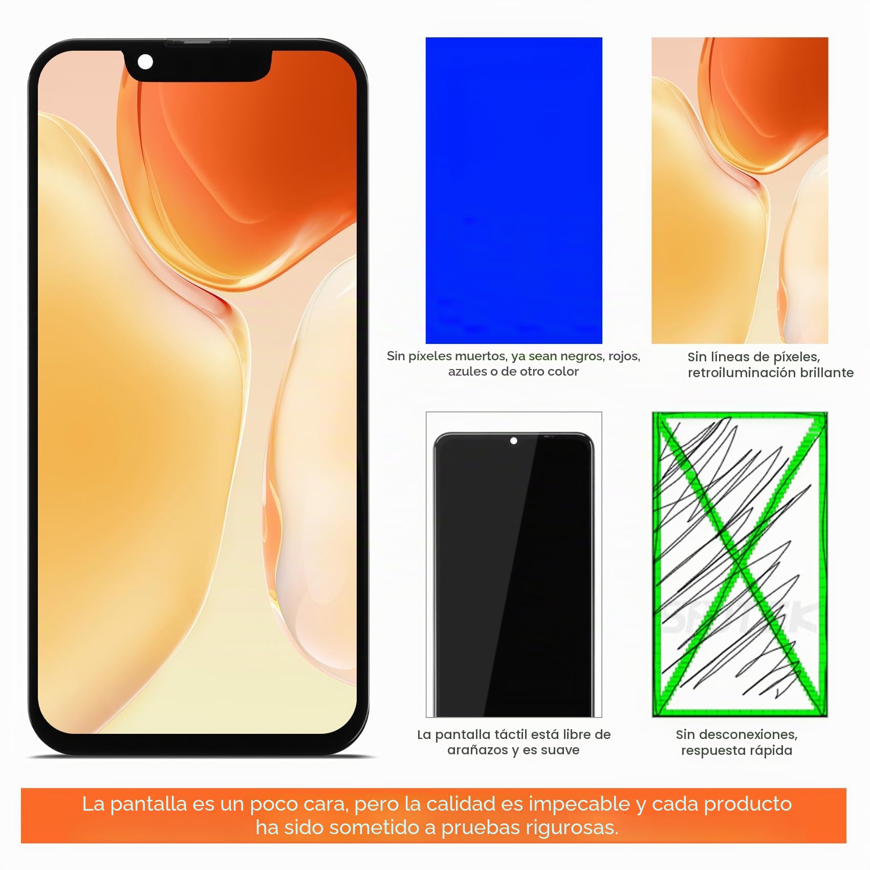 AGCUT Pantalla LCD de repuesto para iPhone 13 Mini 3D Touch para iPhone 13 Mini A2481 A2626 A2629 A2630 A2628 5,4 pulgadas LCD pantalla táctil digitalizador montaje + herramientas, color negro