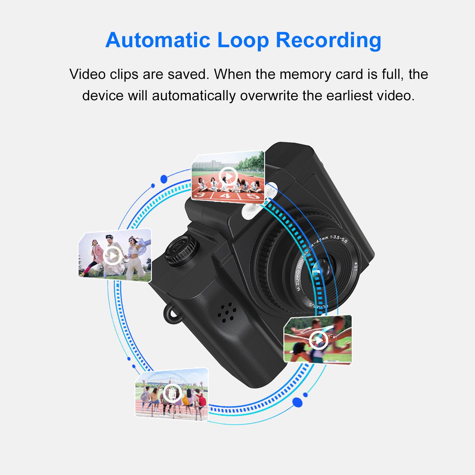 Amazon | GOWENIC デジタルカメラ、レトロHDビデオ録音ポータブル