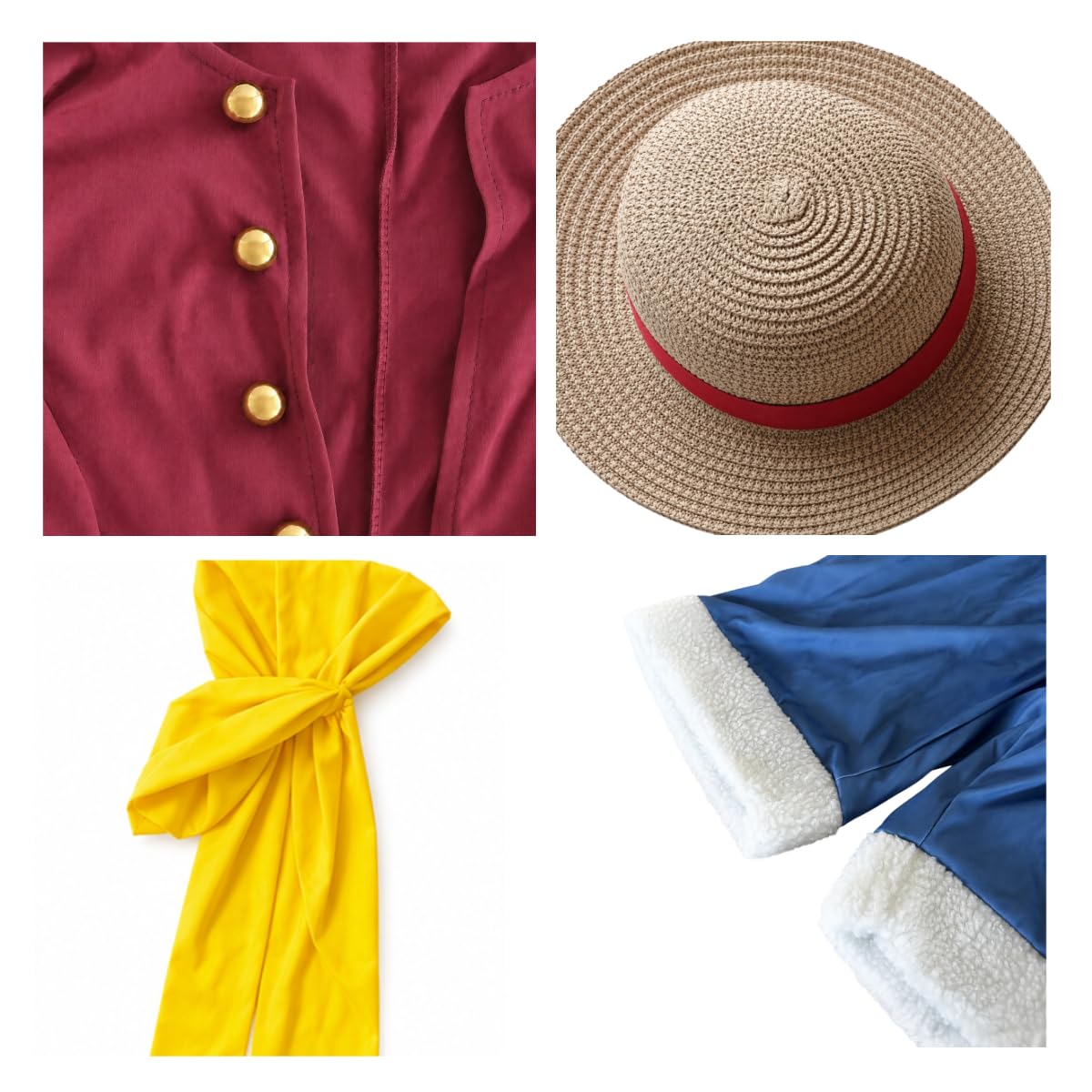 Chaks - Disfraz de Luffy, conjunto de disfraz de anime, cosplay