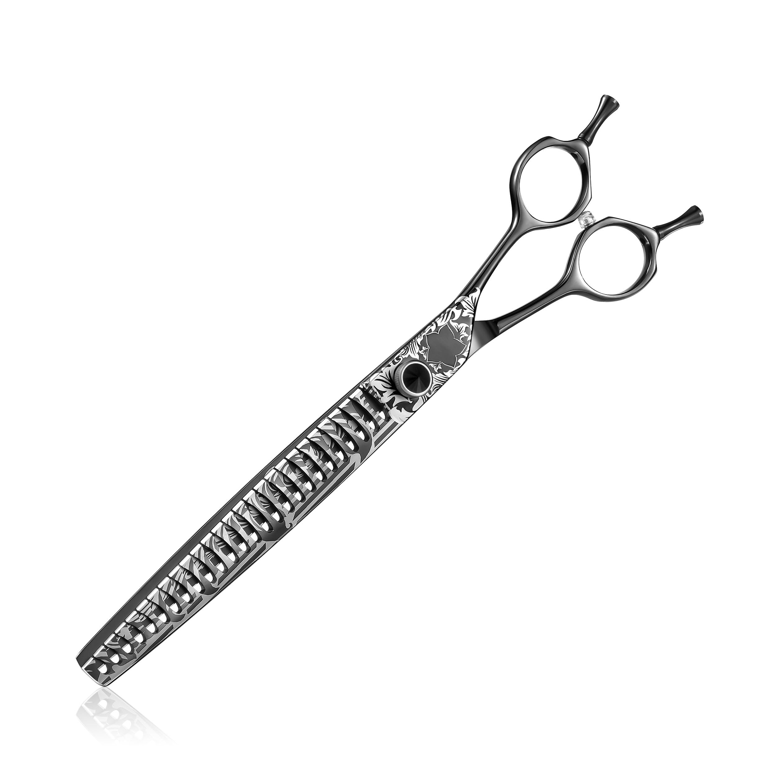 JASON 8 Inch Chunker Thinning Scissors for Dog Grooming with 26 Fishbone Teeth Japanese 440C Stainless Steel Scissor for Dogs, Cats and Other Pets
