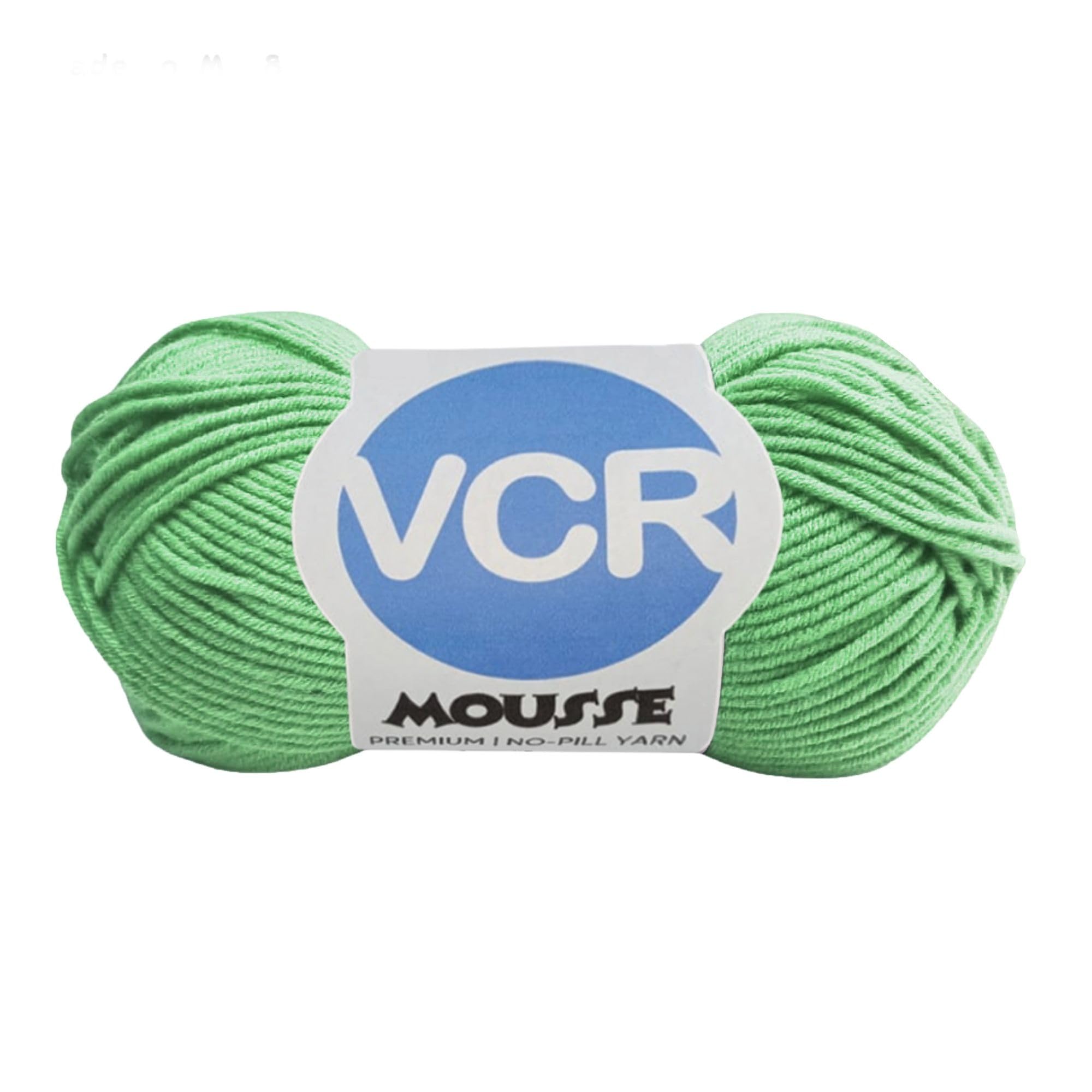 VCR 4 Ply Dusty Green Yarn, 100 Grams Hank, 190 Meters Length, Acrylic Ball for Crochet and Knitting, Soft Crosia Threads, Pack of 1 Yarn, Suitable for DIY Crafts