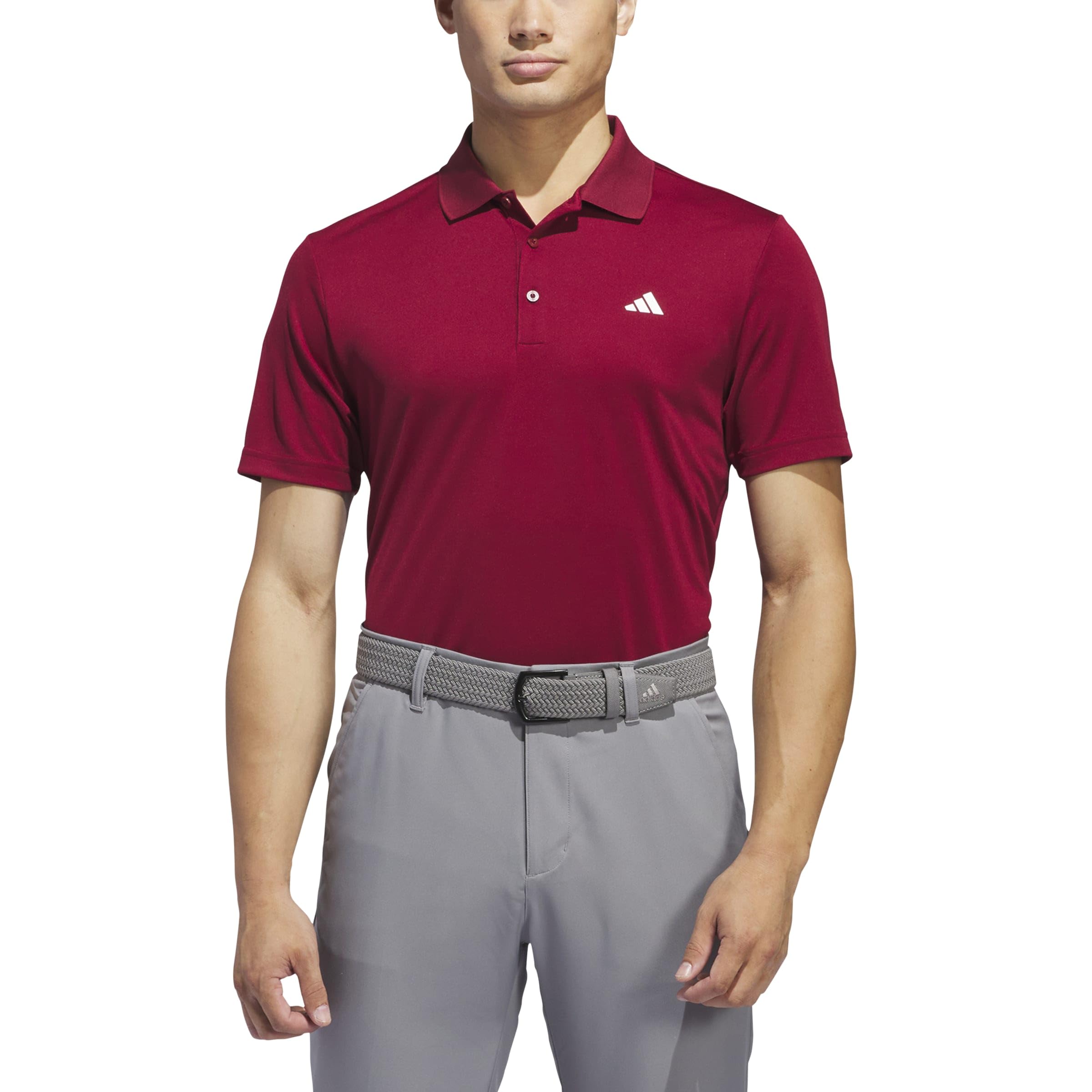 adidas Men's Mens Core Performance Polo Shirt, Collegiate Burgundy, S