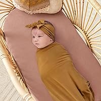 Vista 18 de Juego de 2 sábanas elásticas ultra suaves para moisés, ajuste universal para moisés, cesta de moisés, colchón rectangular ovalado, seguro y cómodo