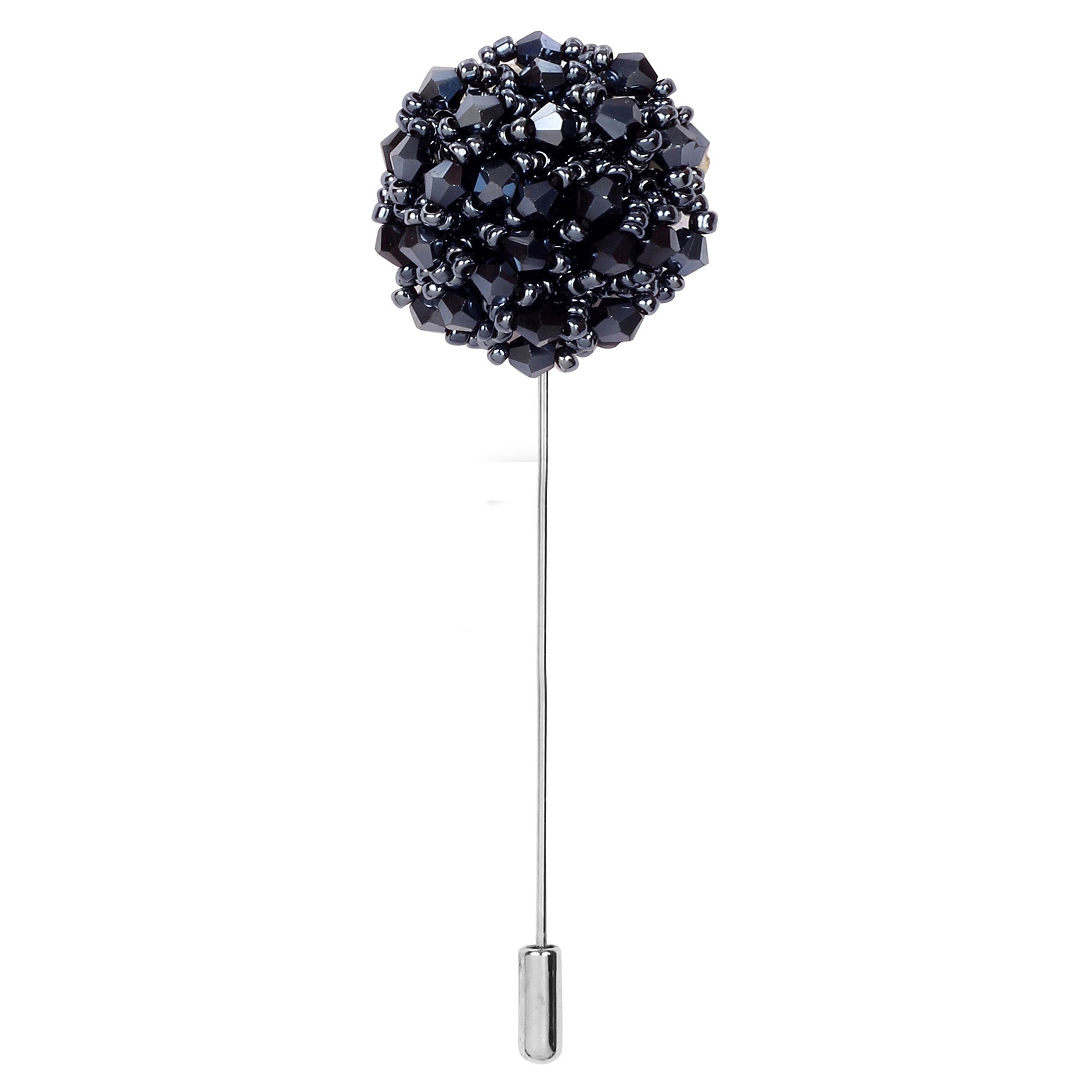 Peluche Crystal Flower - Metallic Blue Colored Brooch/Lapel Pin for Men (B0786CFJ8T) Amazon Price History, Amazon Price Tracker