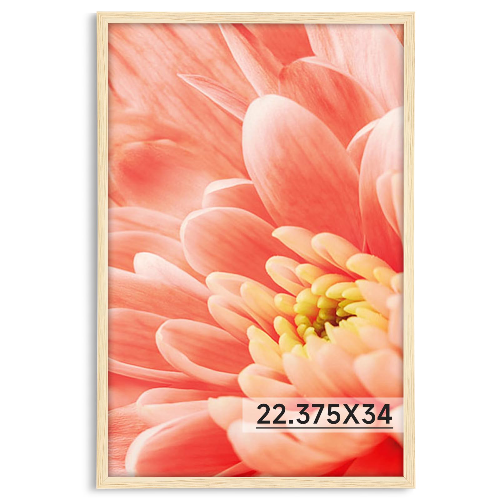 Amazon.com - Oak 22.375x34 Frame - Single Frame - Rustic Woodgrain