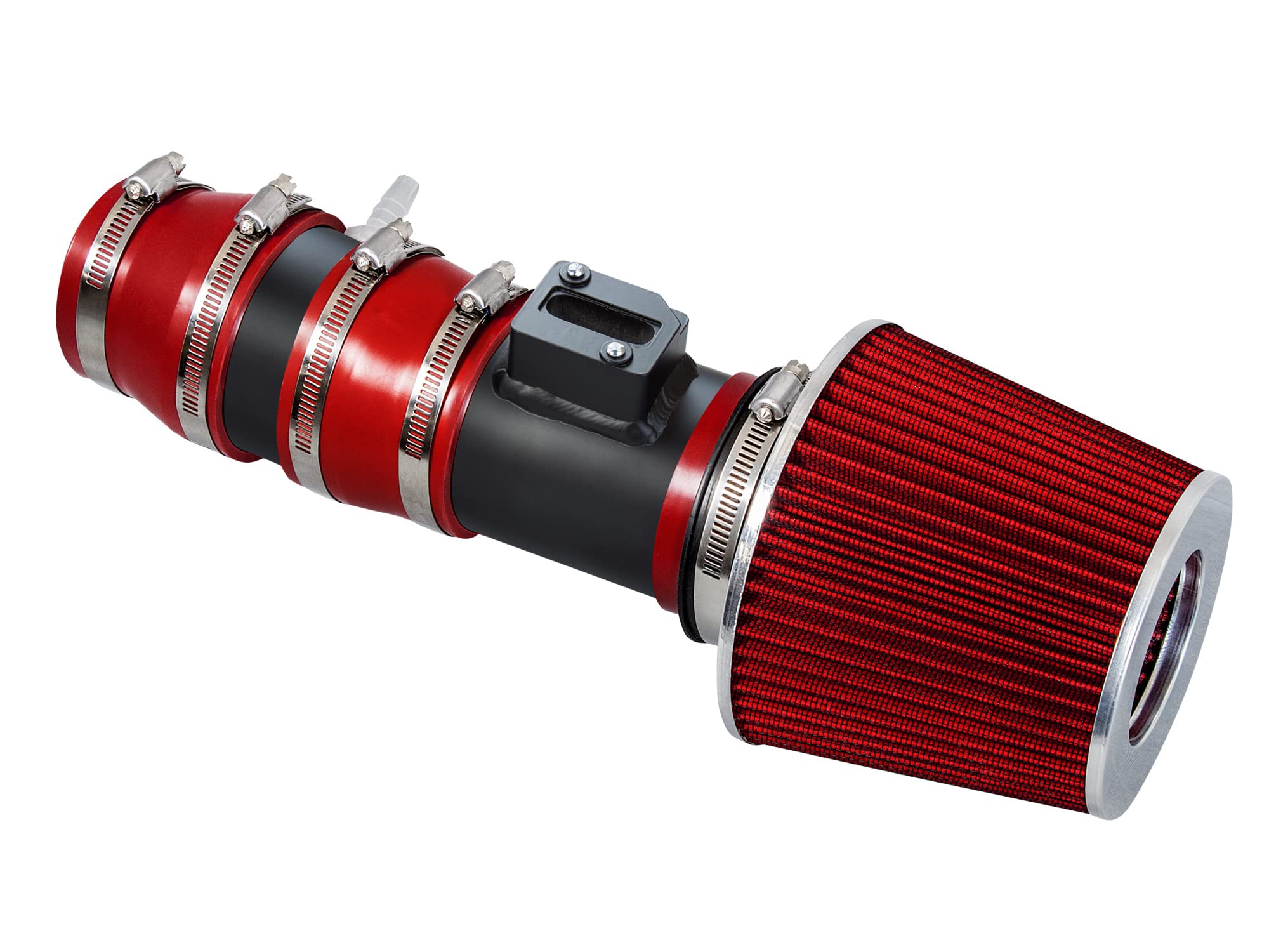 RW SERIES - MATTE BLACK PIPE RED - SHORT RAM INTAKE Compatible For 96-97 HONDA PASSPORT/ISUZU RODEO