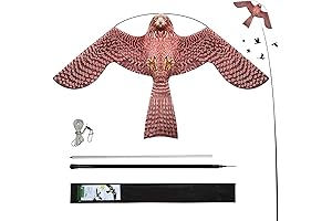 Bird Hawk Flying Kite with Pole-Style A: The Ultimate Goose Deterrent