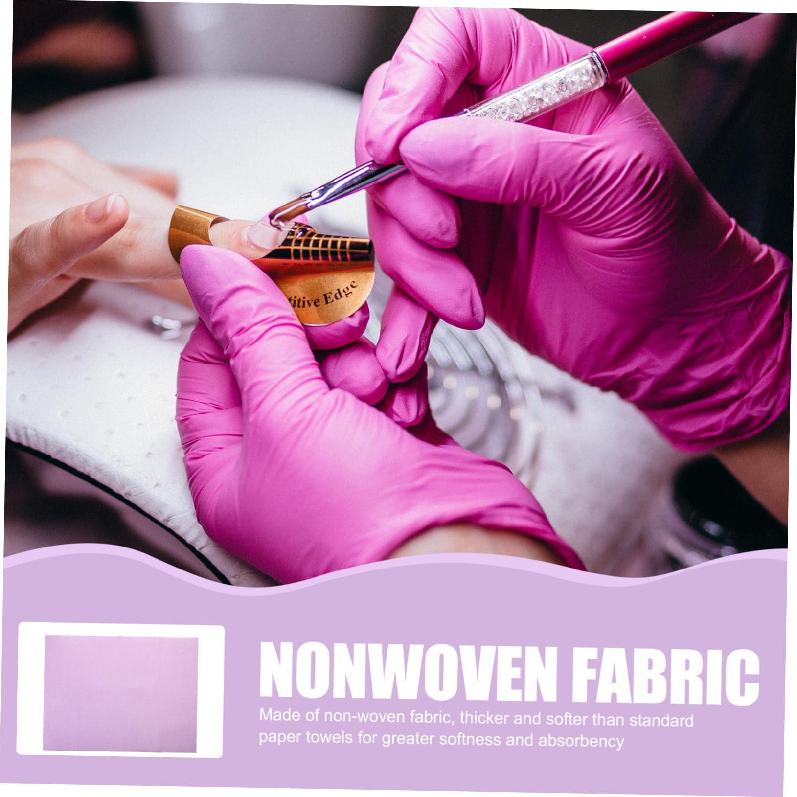 CALLARON 125fogli Salviette Manicure Monouso Telo Protettivo Assorbente Per Tavolo Unghie Mantiene Piano Di Lavoro Pulito e Asciutto Per Saloni e Uso Domestico