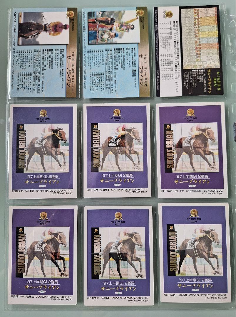 G Horse Card Collection トレーディングカード Amazon.co.jp: サニーブライアン G HORSE CARD／The Classic 1998