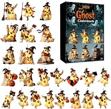 Calendrier De L'Avent Halloween Pendentif 2D Plat En Acrylique De | Calendrier Compte À Rebours Halloween Fantôme En Acrylique Pour Adultes Vacances Ferme Maison Hantée Dortoir