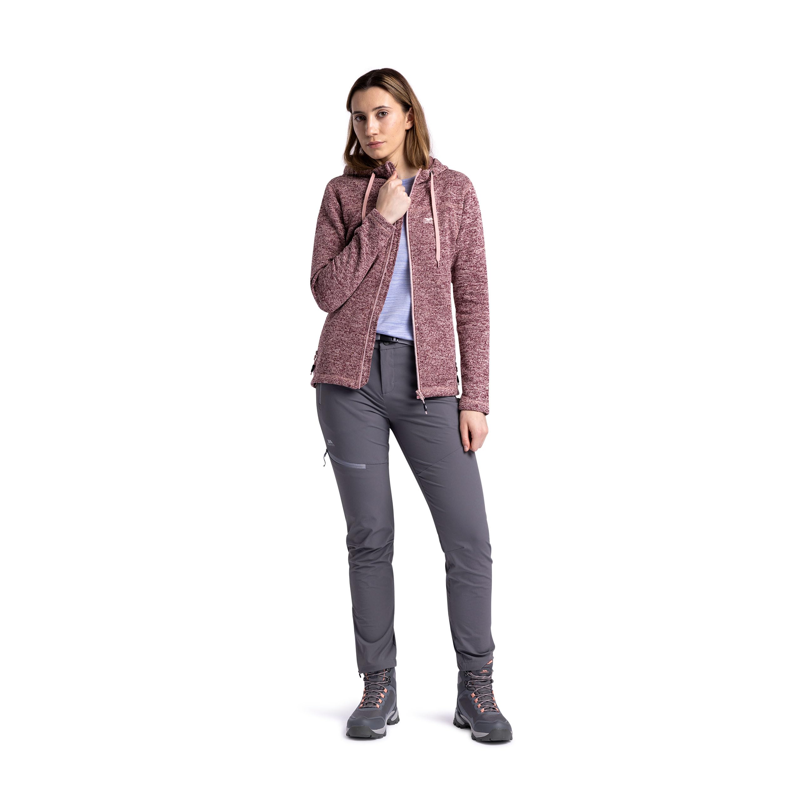 Trespass Womens Hoodie Fleece Jacket Full Zip Female Walking Casual Odelia