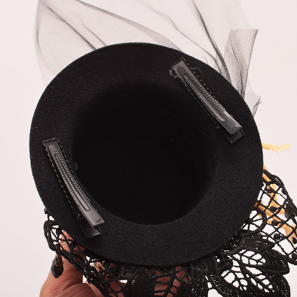 GRACEART Steampunk Mini Top Hat Headwear Small Victorian Halloween Headdress Accessory - Image 4