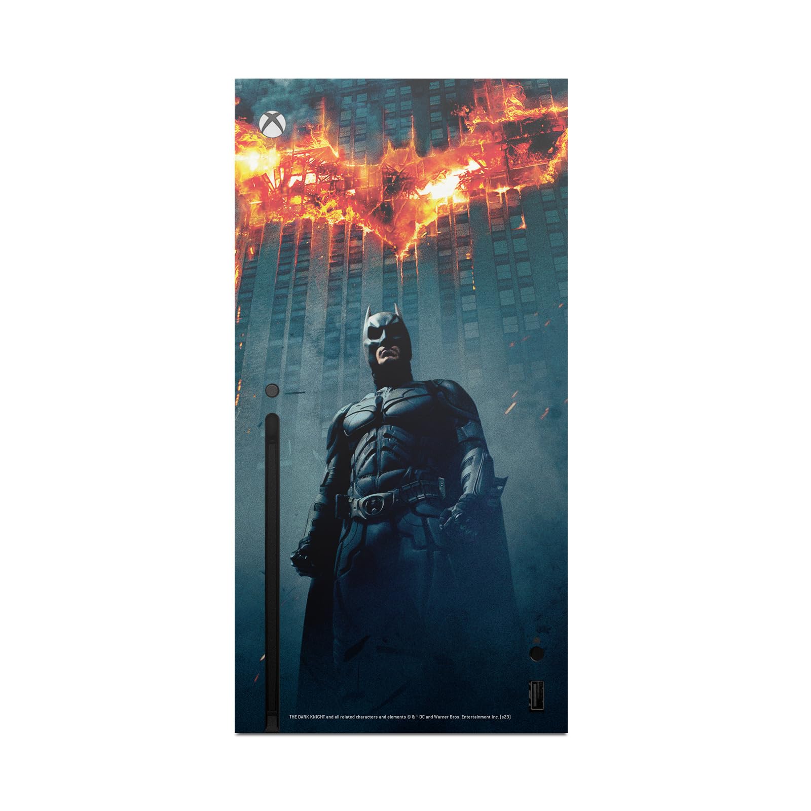 Head Case Designs sous Licence Officielle The Dark Knight Affiche Batman Art Clé Vinyle Autocollant De Jeu Peau Autocollant Couverture Compatible avec Xbox Series X Console and Controller Bundle