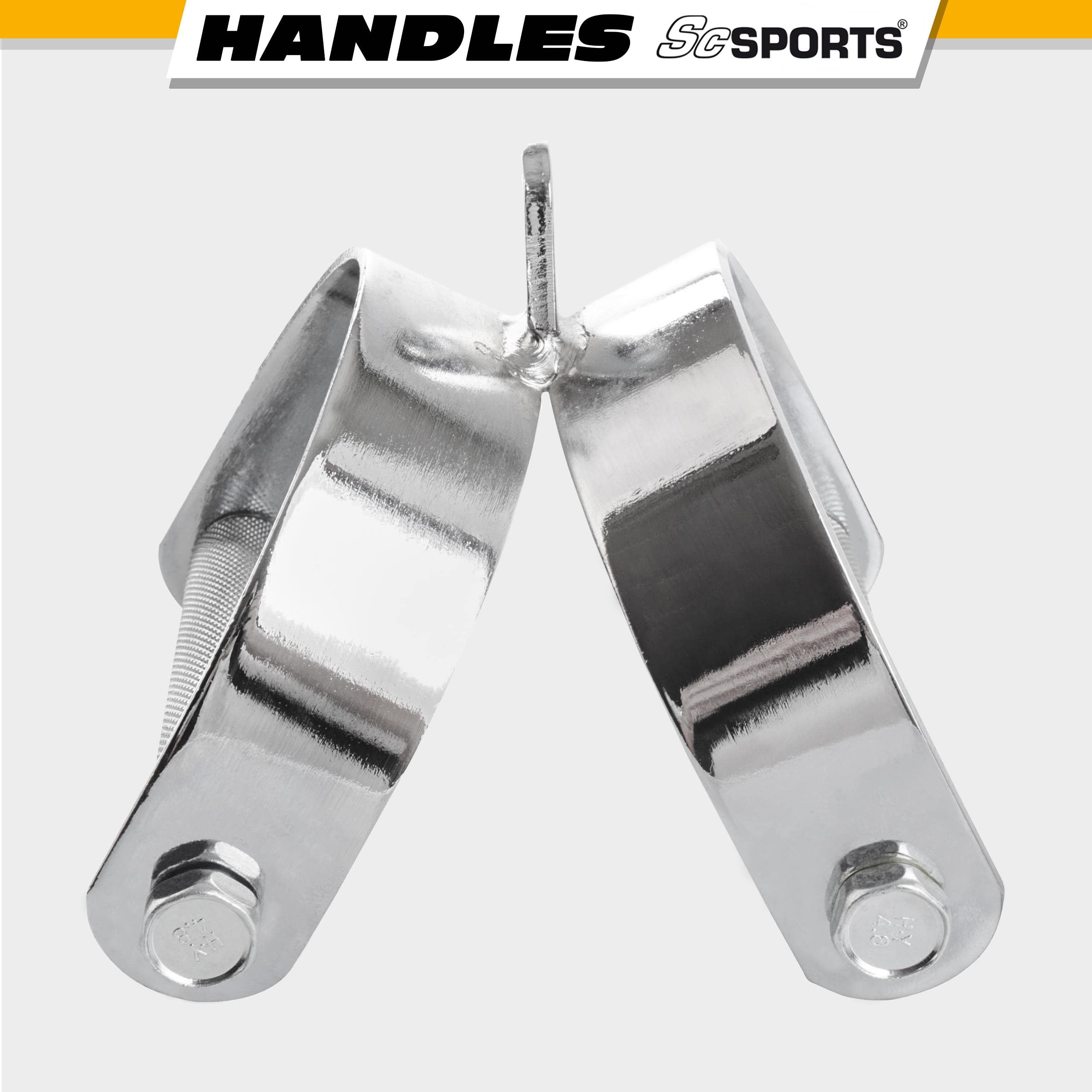 GORILLA SPORTS Maniglia Parallela Per Cavi - Acciaio Cromato, Carico 200 Kg, Presa Antiscivolo - Foto 12