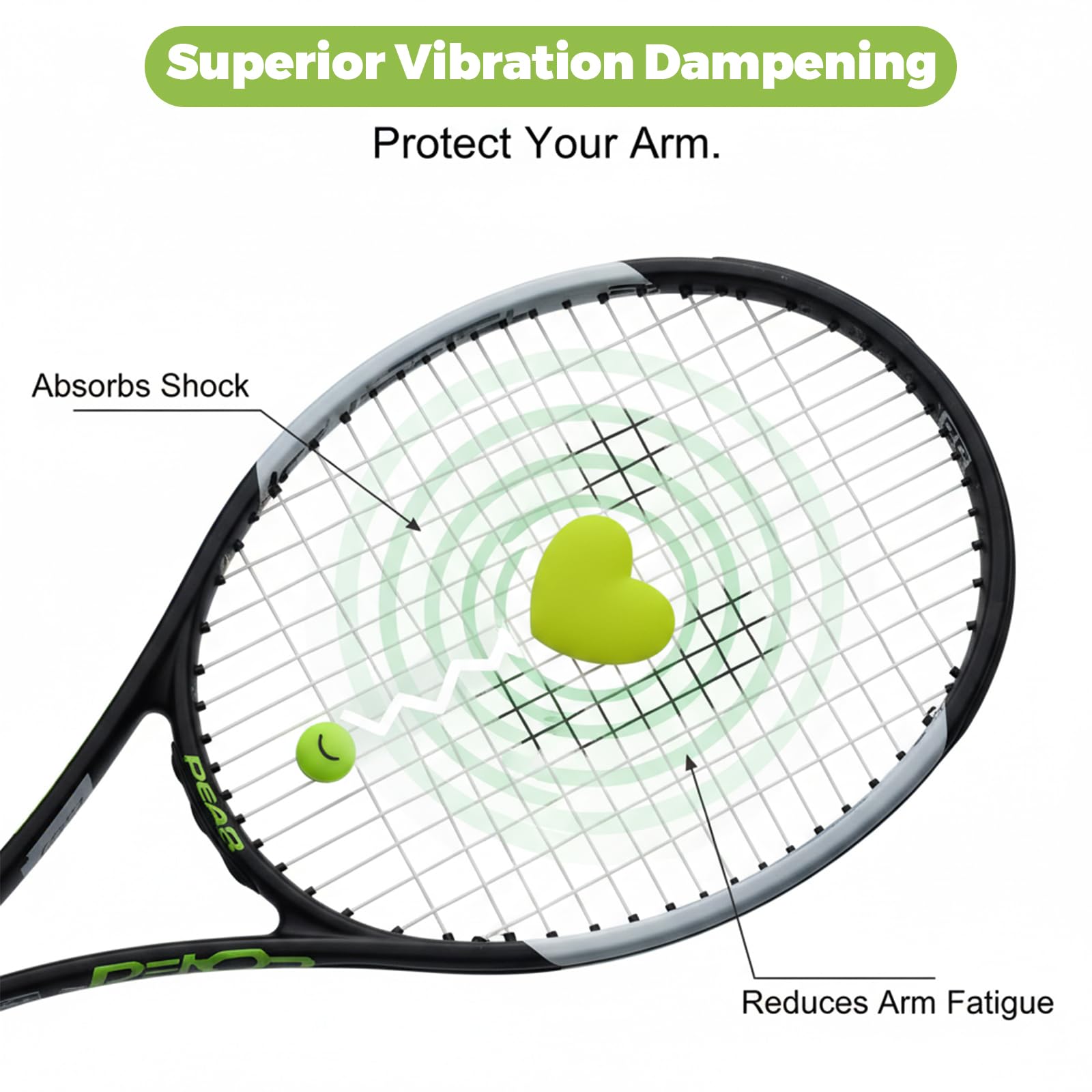 Amortisseurs De Raquette De Tennis Et Padel MasterSports UK - Silicone