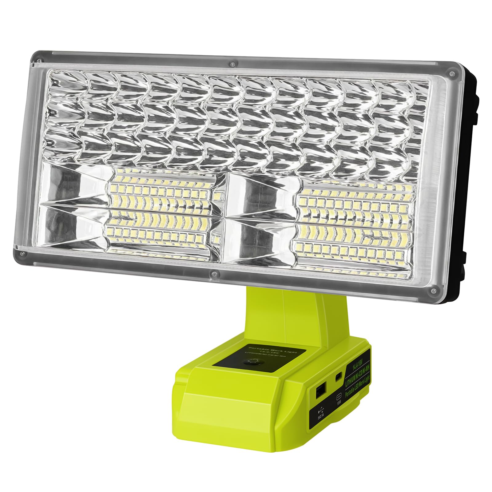 - Cordless Work Light Flashlight 40W 4200LM Compatible with Ryobi 18V Li-Ion Battery with 3 Modes USB Charging Port for Camping,Hiking,Job Site,Indoor & Outdoor Use(Batteries Not Included)