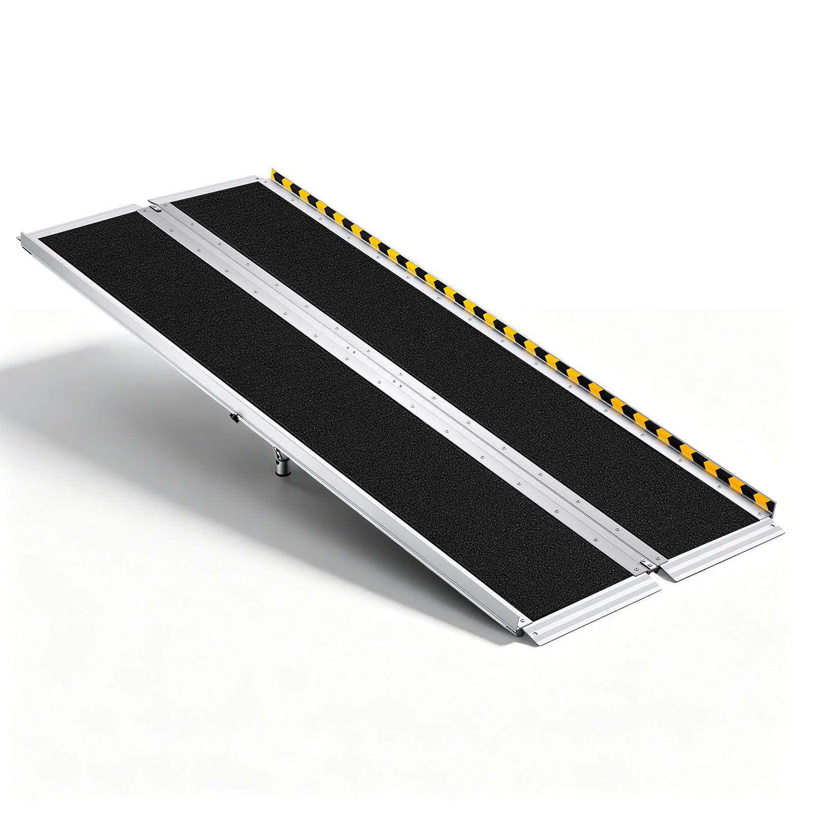 VEVOR Rampa para Silla de Ruedas Plegable 1830 x 745 mm, Rampa de Umbral de Aluminio Antideslizante con Capacidad de Carga 362,9 kg para Puertas, Entradas, Escaleras, Andadores, Scooters y Uso Diario