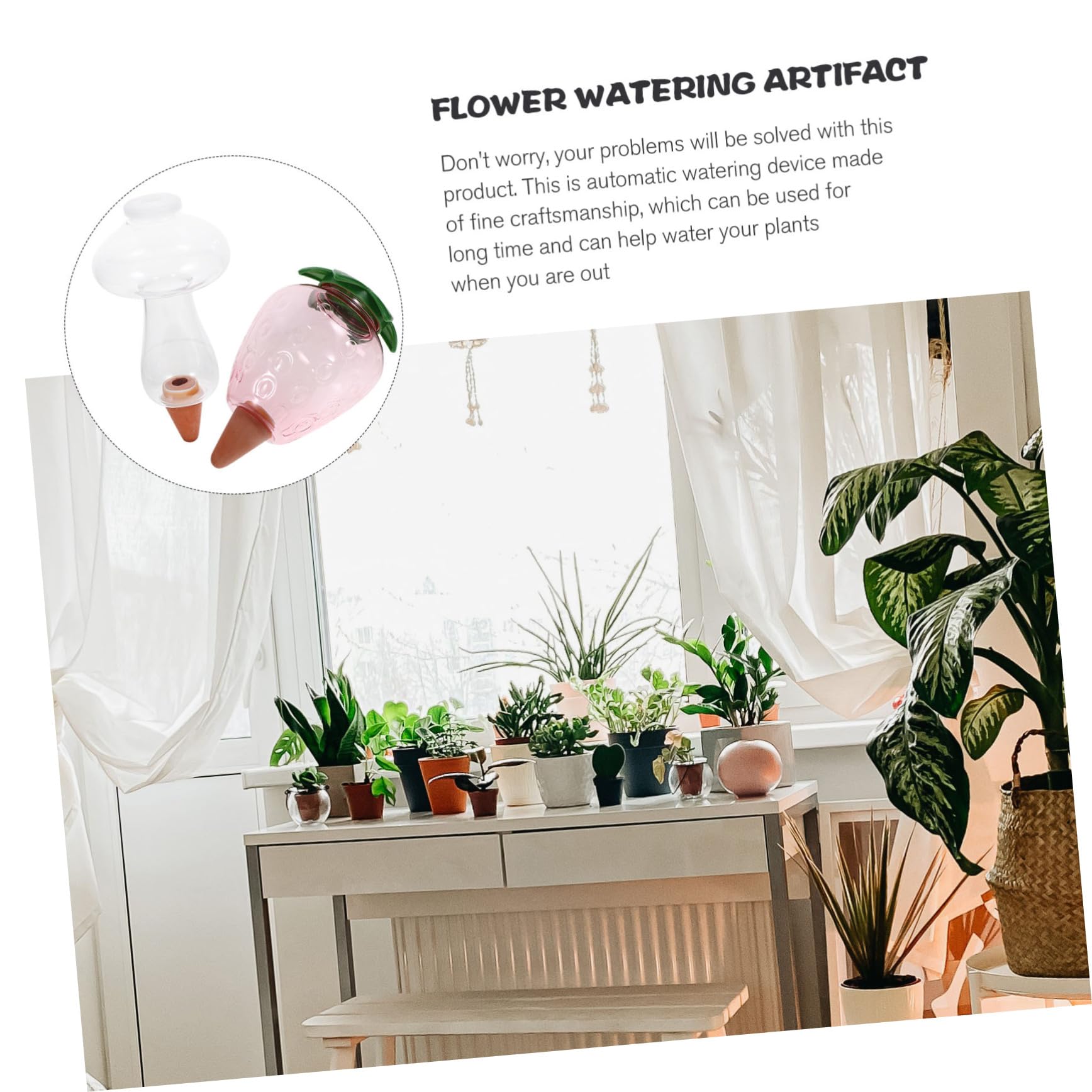 TOYANDONA 3 Ensembles Arrosage Automatique des Fleurs -À- Dispositif D'Arrosage Automatique pour Plantes De Jardin Et D'Intérieur Système D'Arrosage 2 pièces * 3