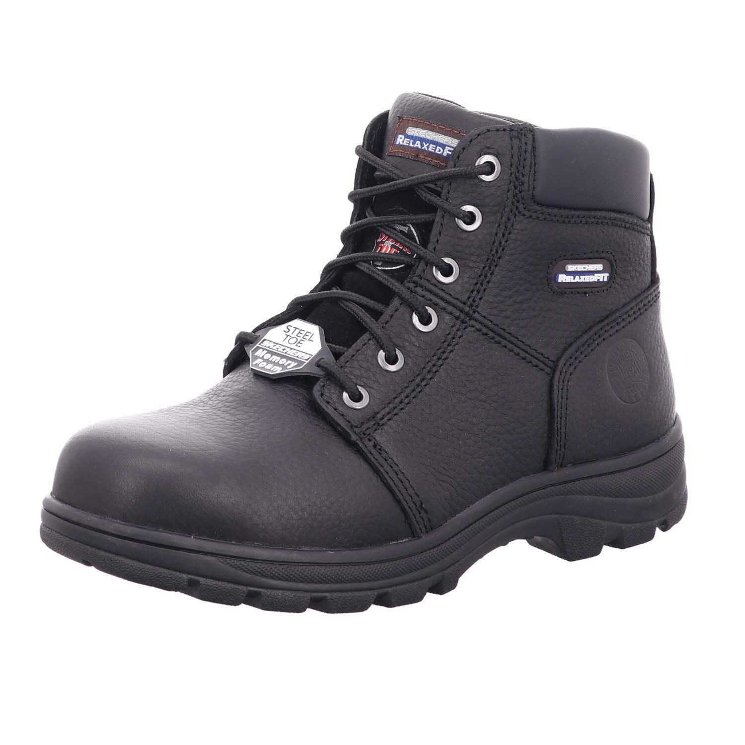 Skechers WORKSHIRE Men's Classic Boots 42 EU Black