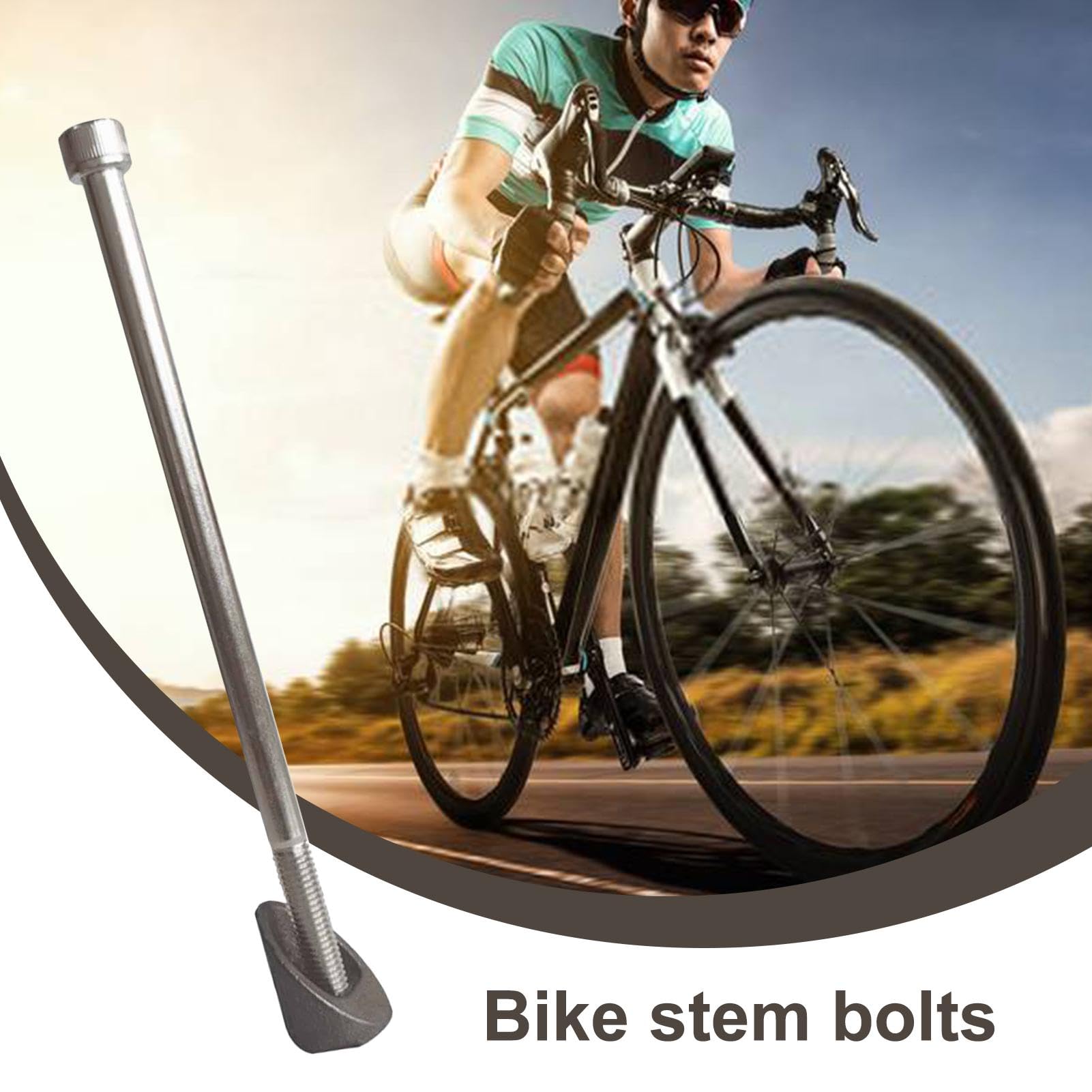 Kit Boulon Et Cale De Potence Pour Vélo – Boulon M8 X 170 Mm, Cale 22 Ou 25 Mm – Acier Inoxydable – Pour VTT, Route, BMX