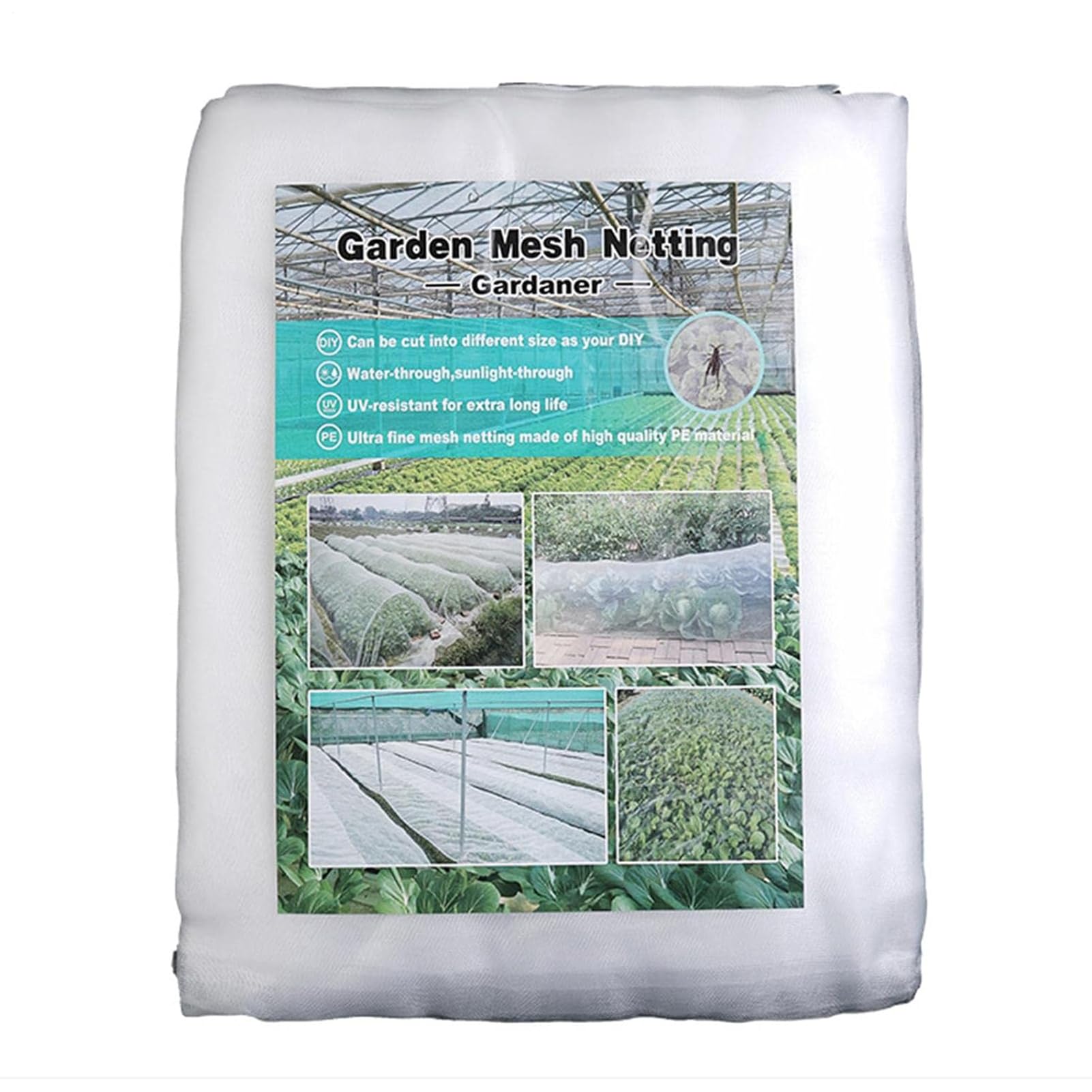 Red de malla de jardín, cubierta de malla para plantas, red para plantas | red para pájaros resistente a los rayos UV, barrera contra moscas para proteger verduras, plantas y árboles frutales