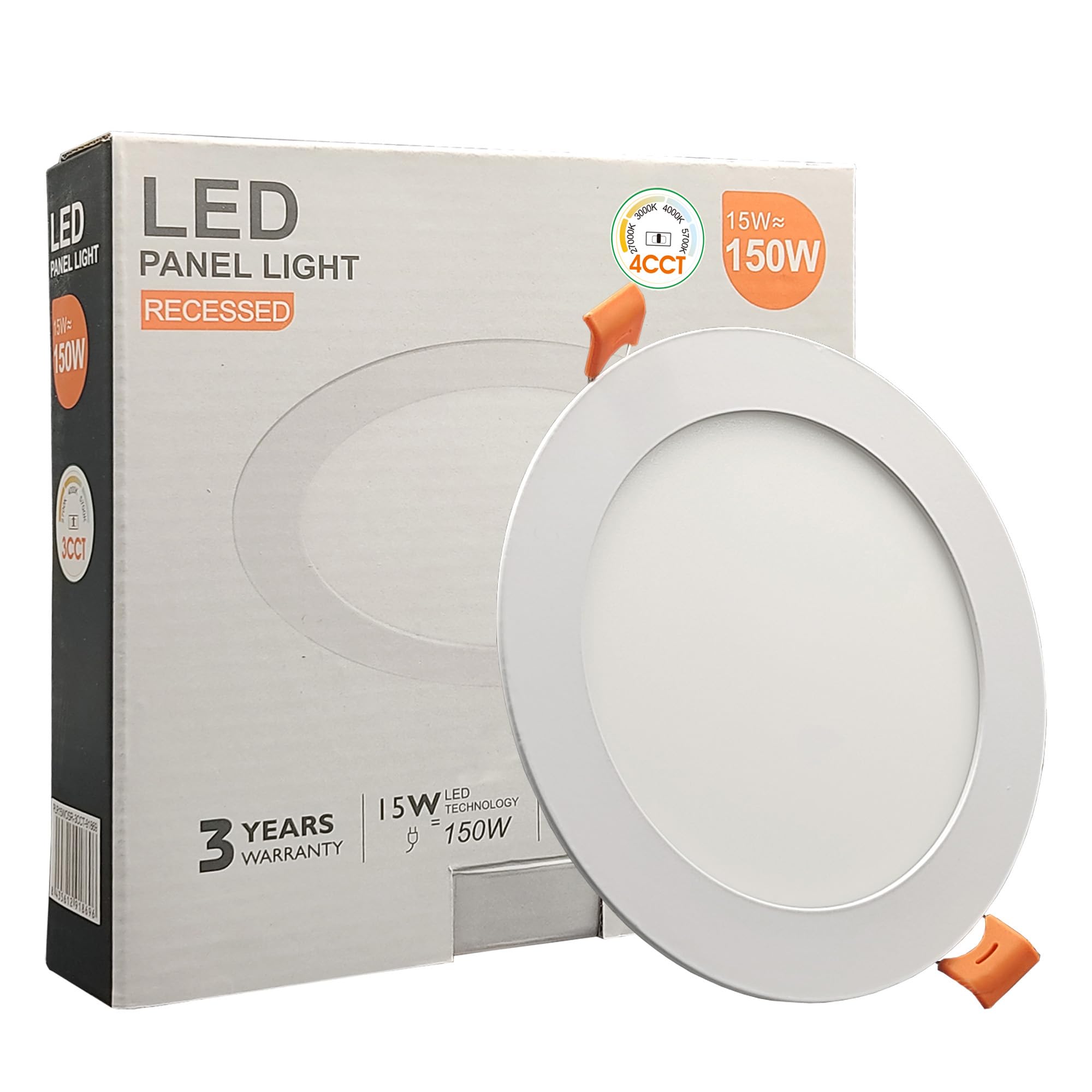 FactorLED Novedad! Lámpara de techo LED redonda, 30 W (300 W), 3600 lm