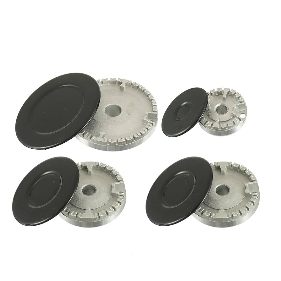 BOSHCHEN Cooker Hat Set Oven Gas Hob Burner Crown Flame Cap